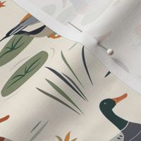 Pond Parade - Whimsical Duck Patterns