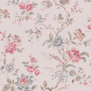 English Garden Chinoiserie Bright Pink