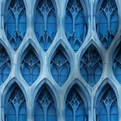 Gothic Architecture Inspired Geometric Pattern