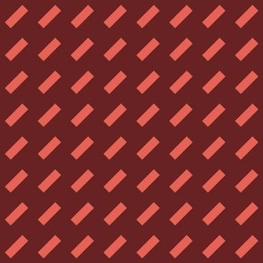 geometric slanted dash stripe_burgundy_pink