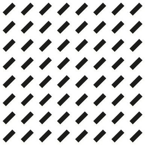 geometric slanted dash stripe_black_white