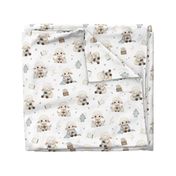 Cozy Lamb Sleepover - Large - white