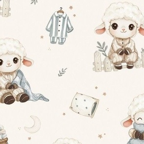 Cozy Lamb Sleepover - Large - beige