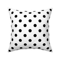 Polka Dots Black on White