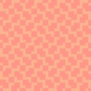 pixel weave flower_peach fuzz_pink