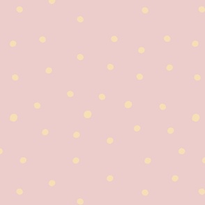 Whimsical Cream Polka Dots