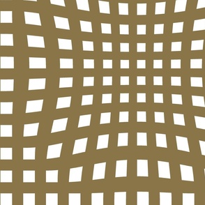 Checker Illusion Ant Gold and white 24L