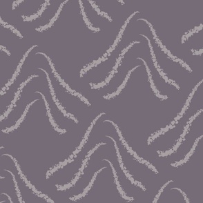 Modern Boho Geometric Mountains in Purple Amethyst