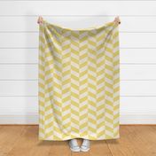 Sweet-kitschy-greenish-lime-yellow-and-ivory-beige-white-chevron-zigzag-XL-jumbo