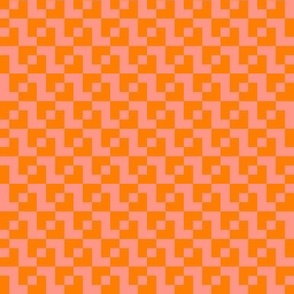 pixels_intersecting squares_orange_light pink