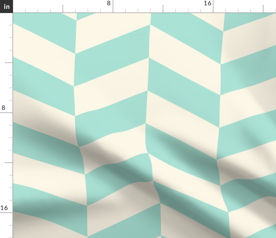 Soft-pastel-kitschy-baby-blue--and-ivory-beige-white-chevron-zigzag-XL-jumbo