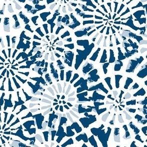 Abstract Spirals - Blue - Medium