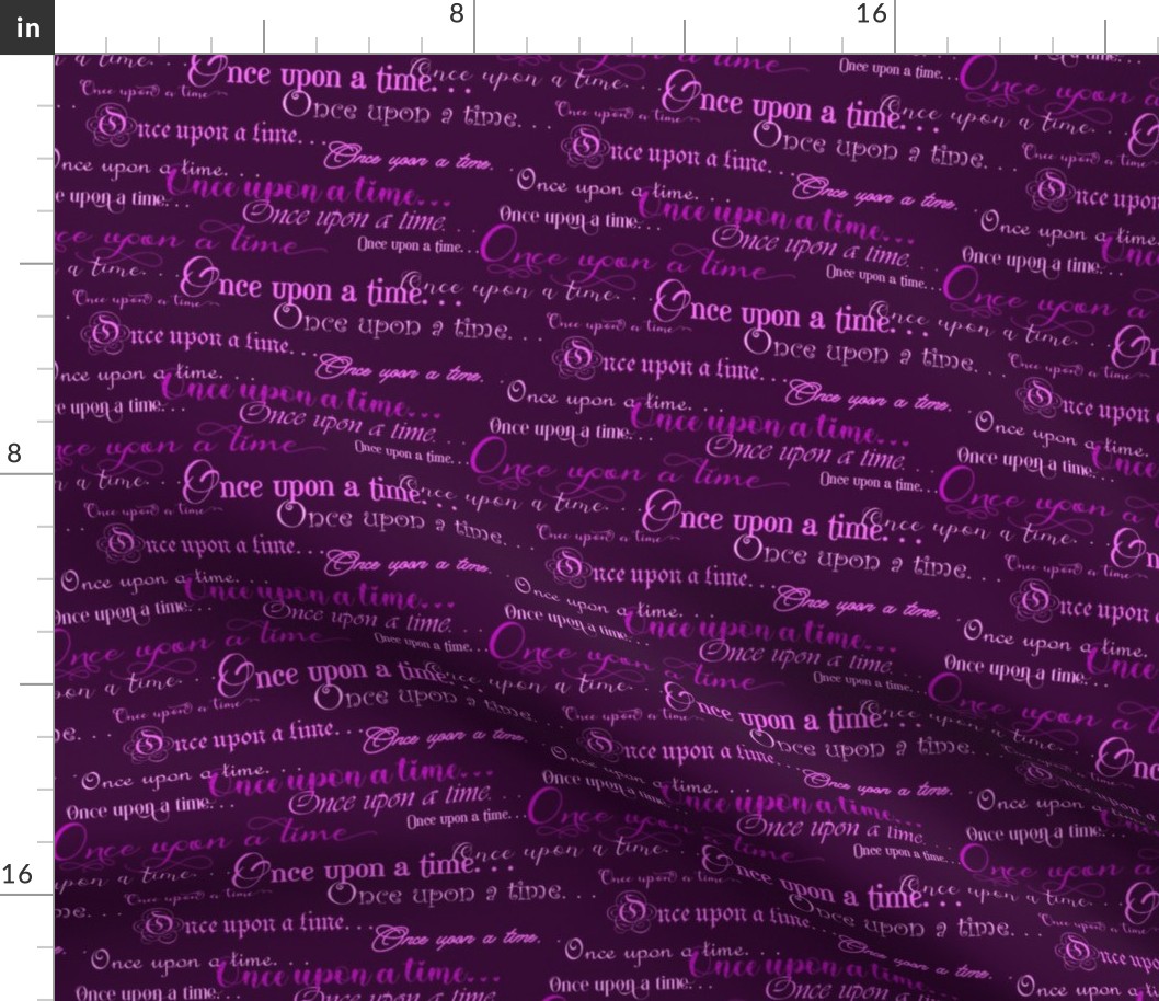 Once Upon a Time script Pinks on Deep Purple