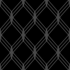 Fishnet Triple Strand - Black