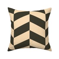 Bold-dark-retro-chocolate-brown-and-vintage-1960s-beige-white-chevron-zigzag-XL-jumbo