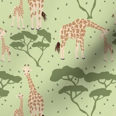 Serengeti Giraffe Gender Neutral Nursery Small