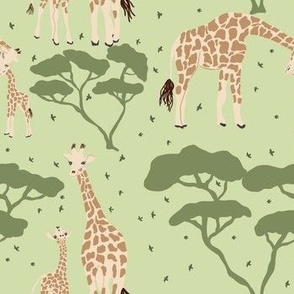 Serengeti Giraffe Gender Neutral Nursery Small