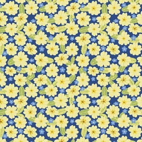 Primrose and Forget-me-not (Blue)