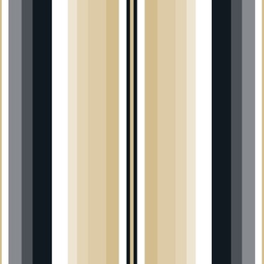 Large Gradient Stripe Vertical in old gold d3bc8d, black 101820 Team colors School Spirit
