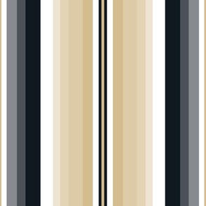 Medium Gradient Stripe Vertical in old gold d3bc8d, black 101820 Team colors School Spirit