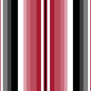 Large Gradient Stripe Vertical in red a71930, black 000000, silver gray bfc0bf Team colors School Spirit