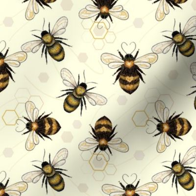 Buzzy bee on lemon