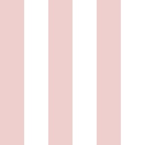 Large Pastel Blush Pink and White Stripes / Candy 