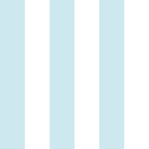 Large Baby Blue Stripes / White / Wallpaper