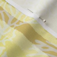 Sunny Yellow Stripes with a Coastal Coral pattern (large)