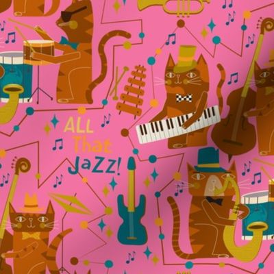 Jazz / Cool cats / Music / bright pink