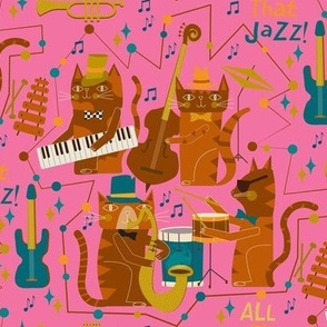 Jazz / Cool cats / Music / bright pink