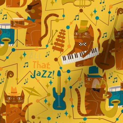 Jazz / Cool cats / Music / yellow