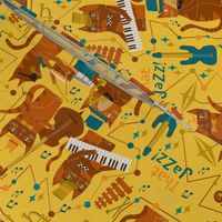 Jazz / Cool cats / Music / yellow