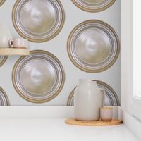   70s - 80s White   Roundel Wallpaper style 1