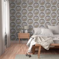   70s - 80s White   Roundel Wallpaper style 1