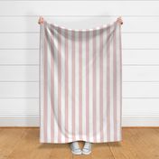 Medium Pastel Pink Stripes / White / Vertical