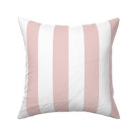 Medium Pastel Pink Stripes / White / Vertical