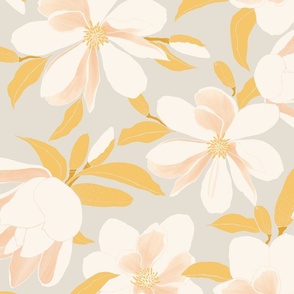 Magnolia Inspiration_Fragrant Blooms_Warm Grey_Large