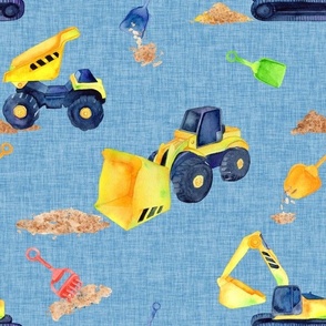 Sandbox Trucks in Sky Blue - Large