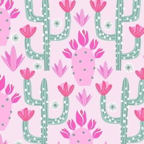 Pink Flower Cactus