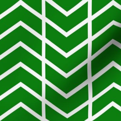 chevron stripe in Emerald