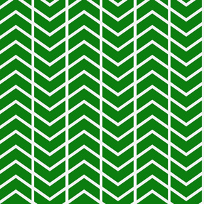 chevron stripe in Emerald