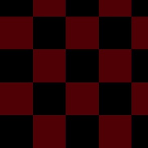 4” Jumbo Classic Checkers, Oxblood Red and Black