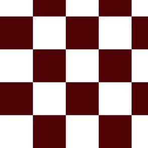 4” Jumbo Classic Checkers, Oxblood Red