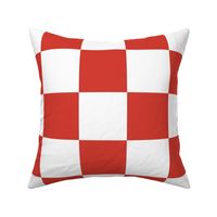 4” Jumbo Classic Checkers, Red and White