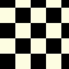 4” Jumbo Classic Checkers, Black and Ivory