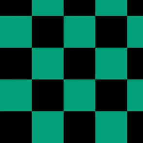 4” Jumbo Classic Checkers, Demon Green and Black