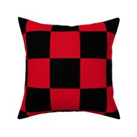 4” Jumbo Classic Checkers, Red and Black