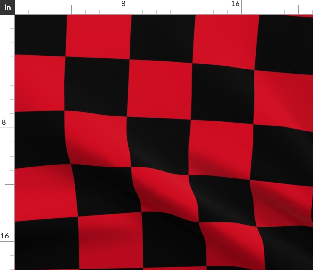 4” Jumbo Classic Checkers, Red and Black