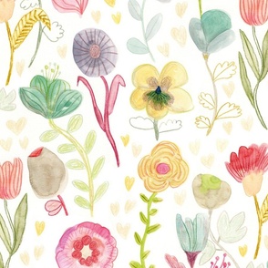 Pastel floral design 